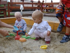 pískoviště u terasy